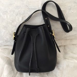 Authentic Coach leather bucket bag